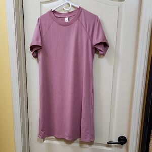 JUST BE.. MAUVE SHORT SLEEVE DRESS